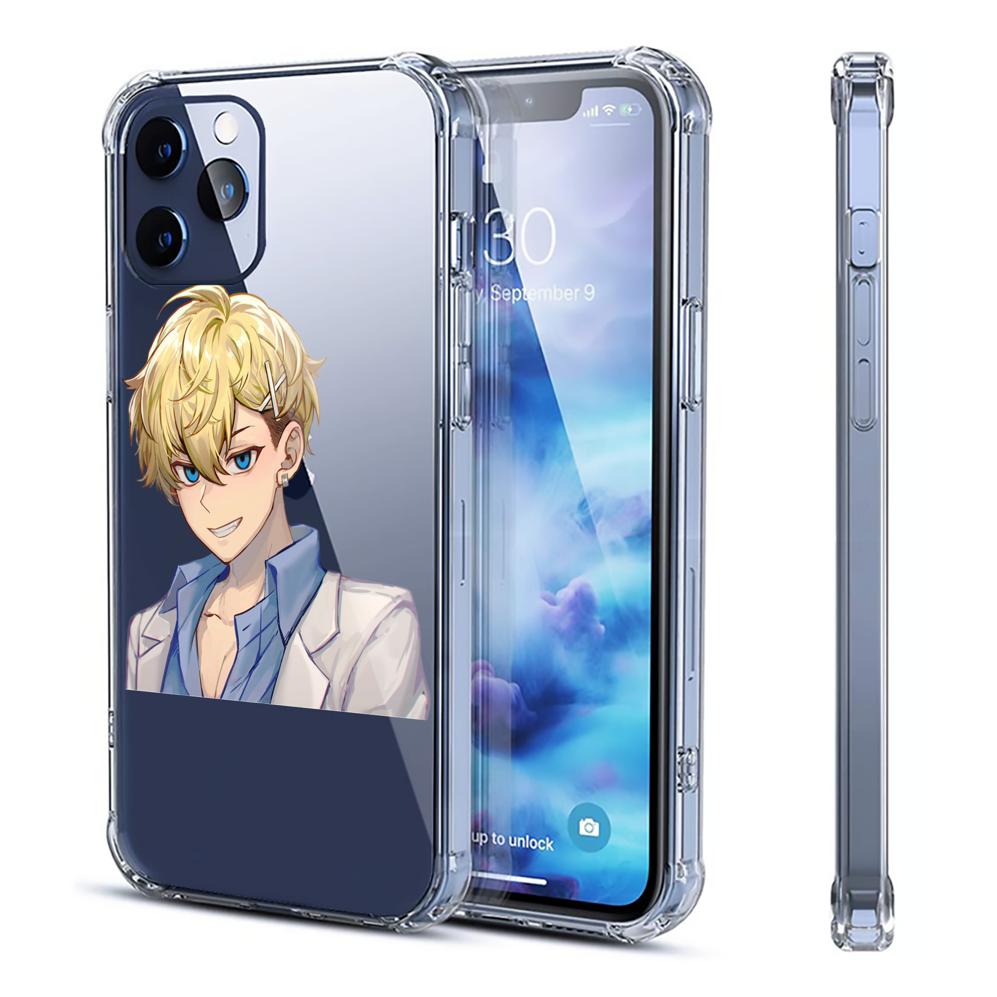 （画像用） 東京リベンジャーズ Tokyo Revengers 【iPhone 12シリーズ対応】透明スマホケース（クリアソフトケース）